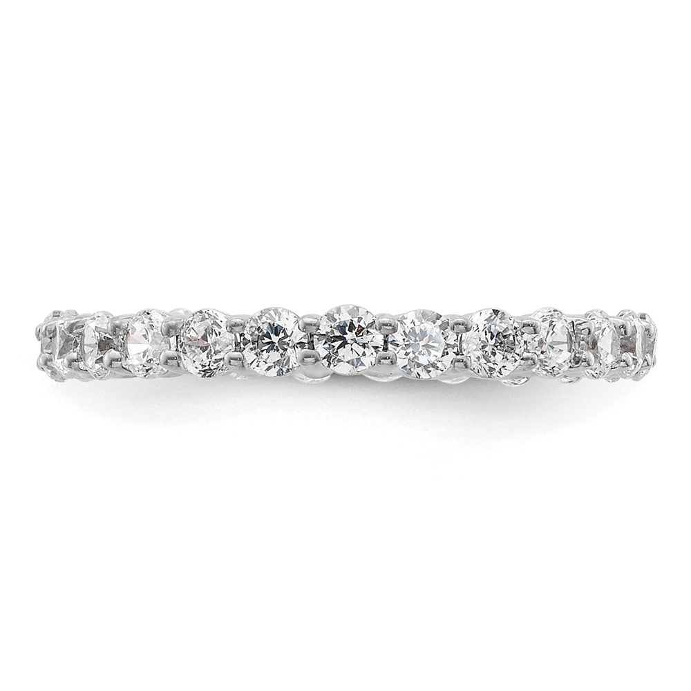 Shop Stylish 14K White Gold Polished 1 Carat Diamond Eternity Band, Size 4.5