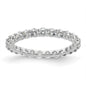 Buy Exclusive 1 Carat Diamond Eternity Band in 14K White Gold - Size 4, Stylish Design-3