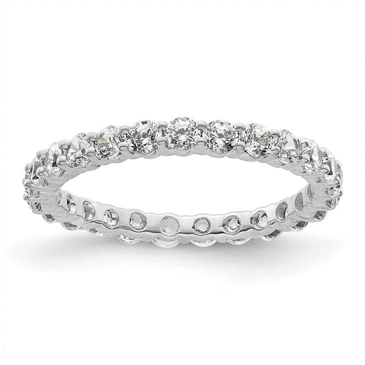Buy Exclusive 1 Carat Diamond Eternity Band in 14K White Gold - Size 4, Stylish Design