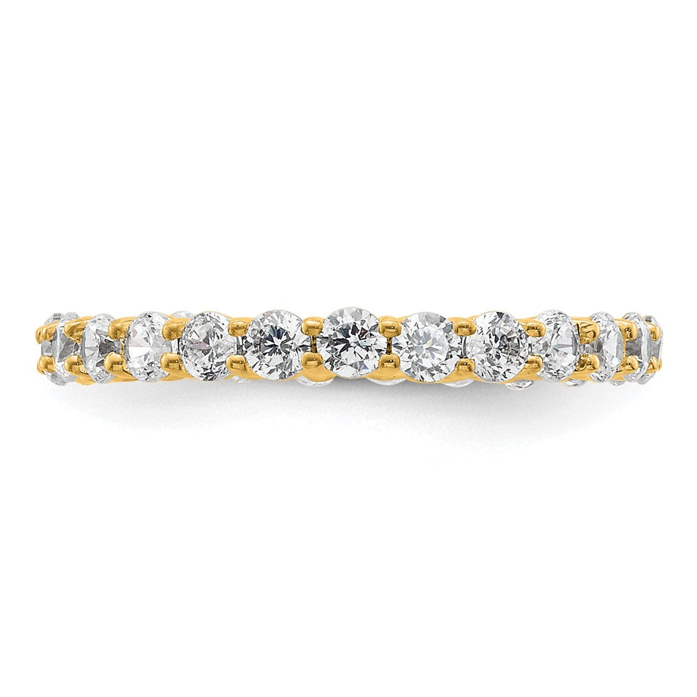 Exclusive 14K Gold 1 Carat Diamond Eternity Band - Stylish Size 4.5