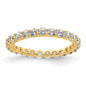 Exclusive 14K Gold 1 Carat Diamond Eternity Band - Stylish Size 4.5-1
