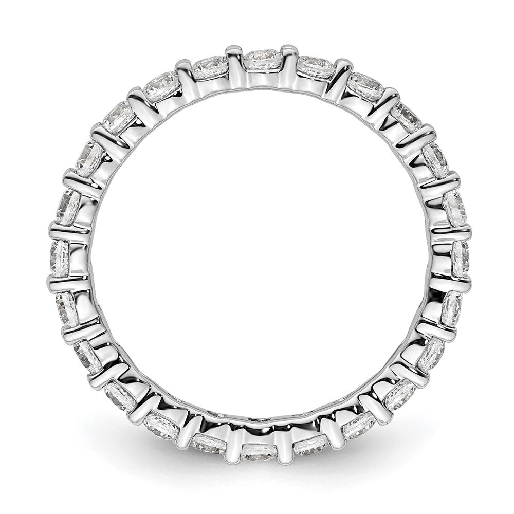 High-Quality 14K White Gold 1 Carat Diamond Eternity Band - Size 5, Stylish Value