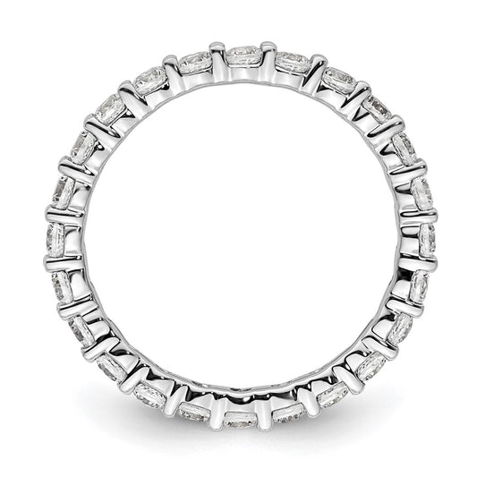 High-Quality 14K White Gold 1 Carat Diamond Eternity Band - Size 5, Stylish Value