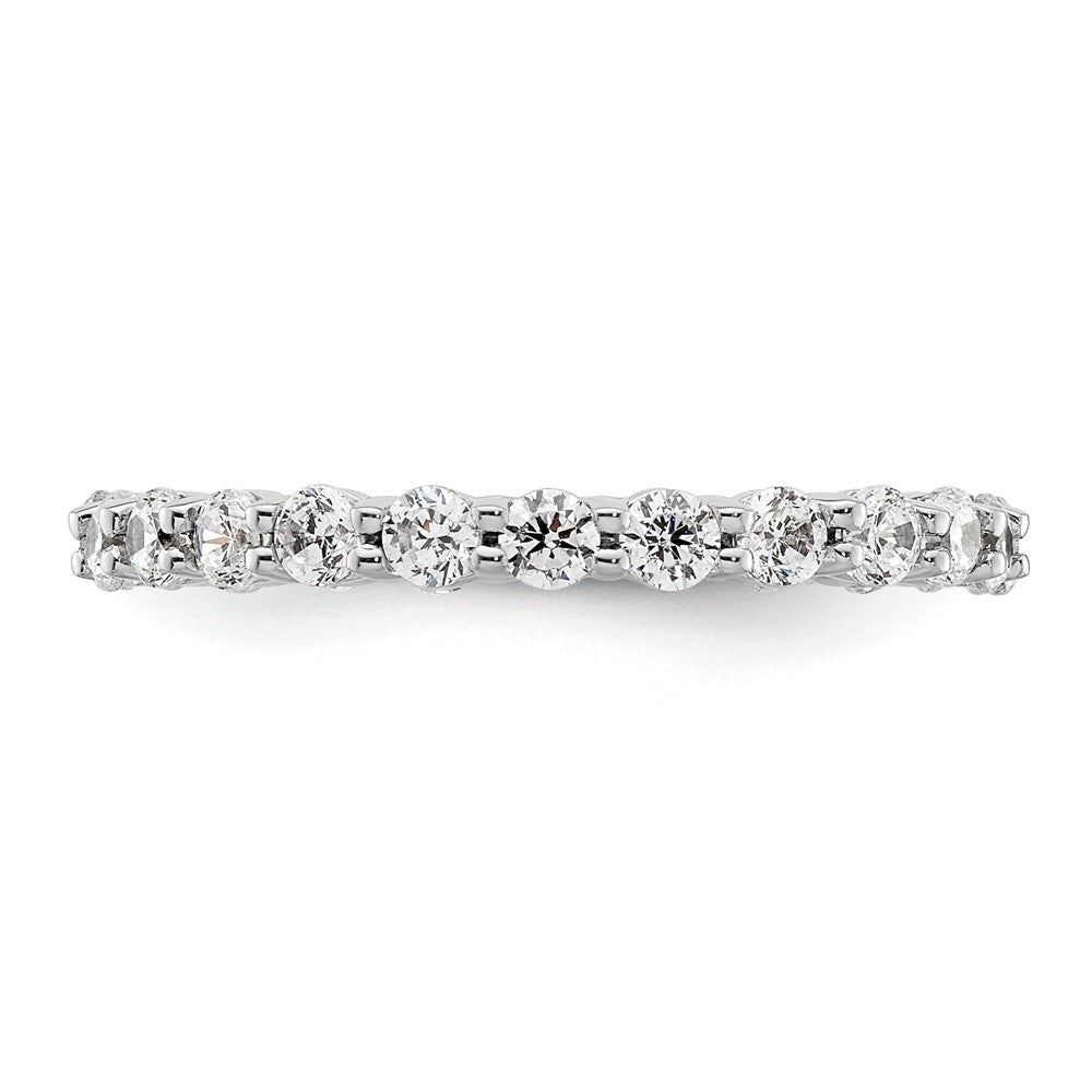 High-Quality 14K White Gold 1 Carat Diamond Eternity Band - Size 5, Stylish Value