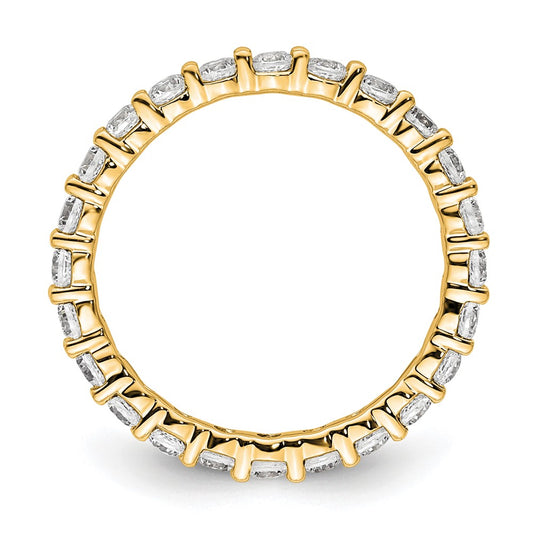 Exclusive 1 Carat Diamond Eternity Band - 14K Gold, Stylish Size 5.5