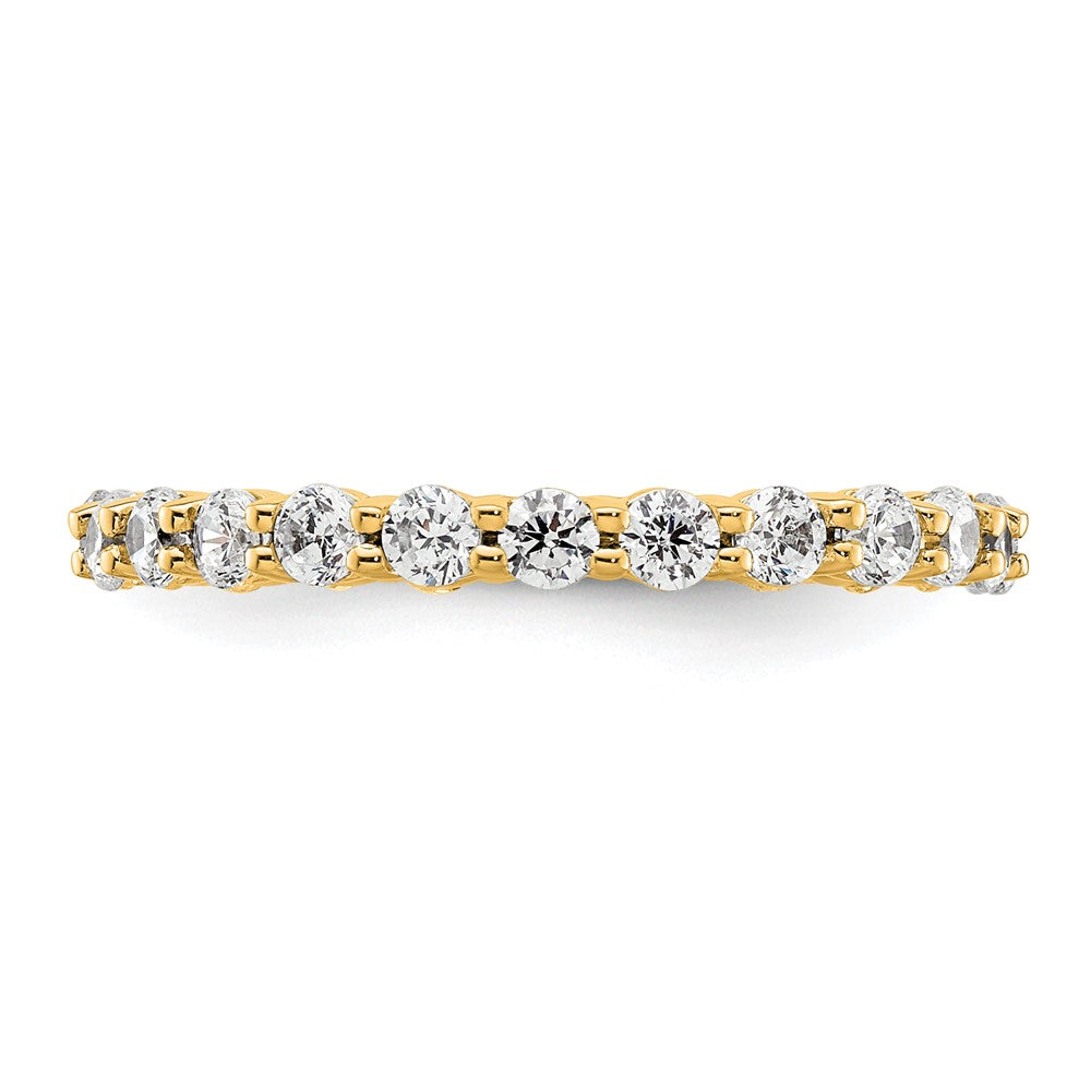 Shop Exclusive 14K Gold Polished 1 Carat Diamond Eternity Band - Size 5