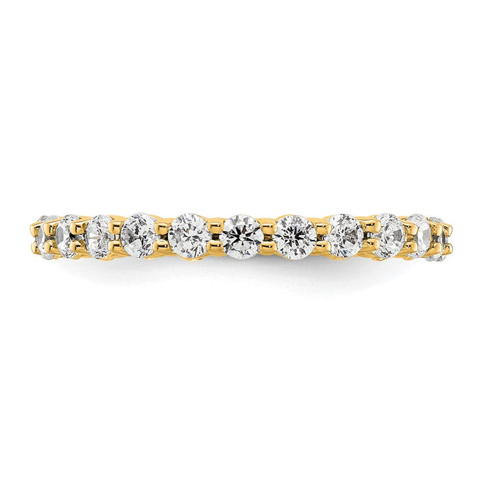 Exclusive 1 Carat Diamond Eternity Band - 14K Gold, Stylish Size 5.5-3