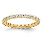 Exclusive 1 Carat Diamond Eternity Band - 14K Gold, Stylish Size 5.5-5