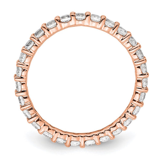 Exclusive 1 Carat Diamond Eternity Band in 14K Rose Gold - Stylish & Affordable