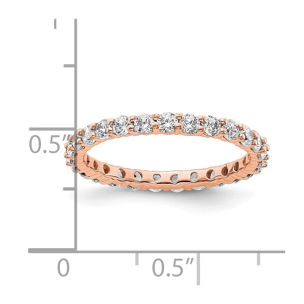 Exclusive 1 Carat Diamond Eternity Band in 14K Rose Gold - Stylish & Affordable