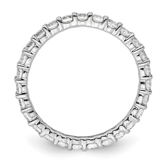 Buy Stylish 14K White Gold 1 Carat Diamond Eternity Band - Size 6, Luxury!