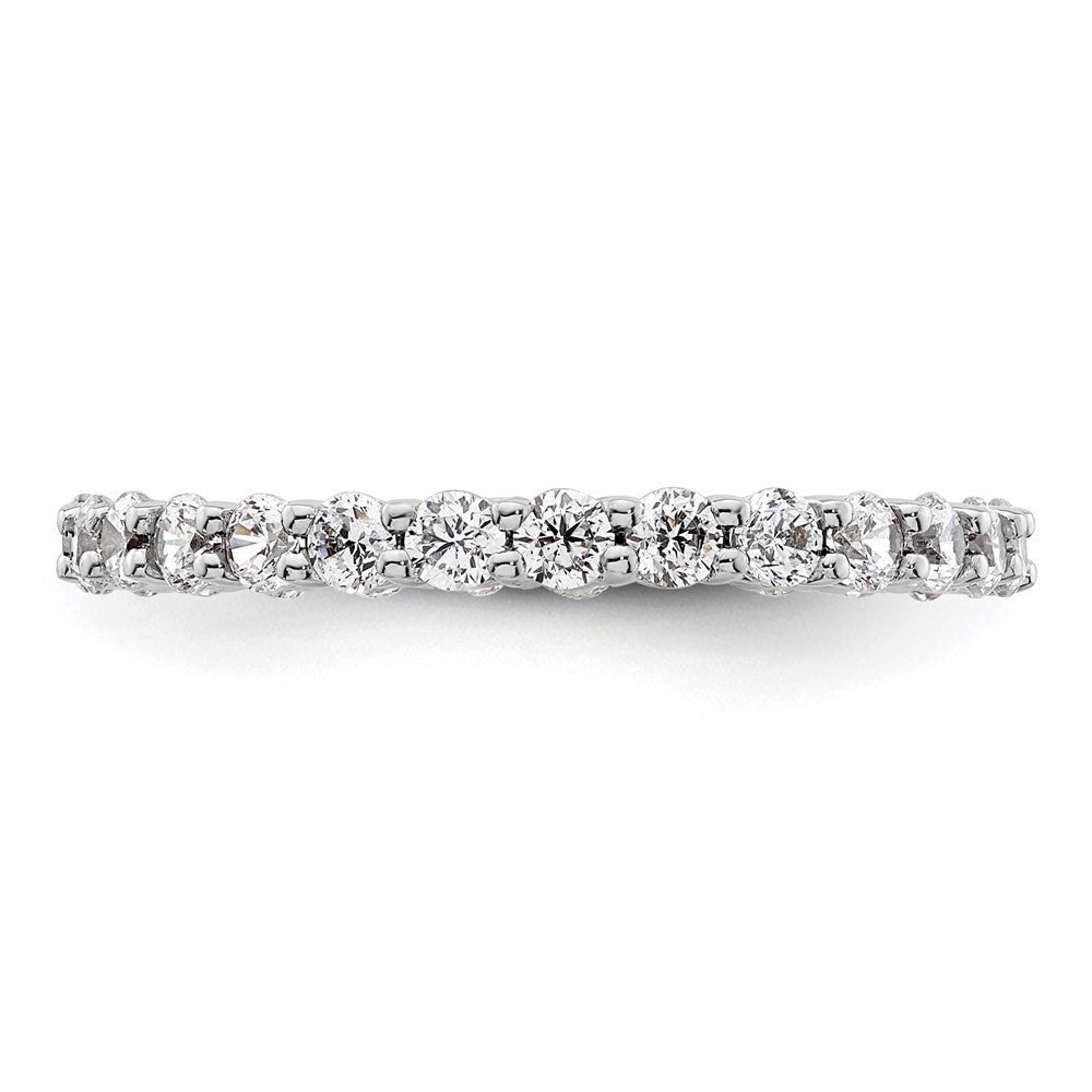 Buy Stylish 14K White Gold 1 Carat Diamond Eternity Band - Size 6, Luxury!