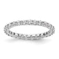 Buy Stylish 14K White Gold 1 Carat Diamond Eternity Band - Size 6, Luxury!-9