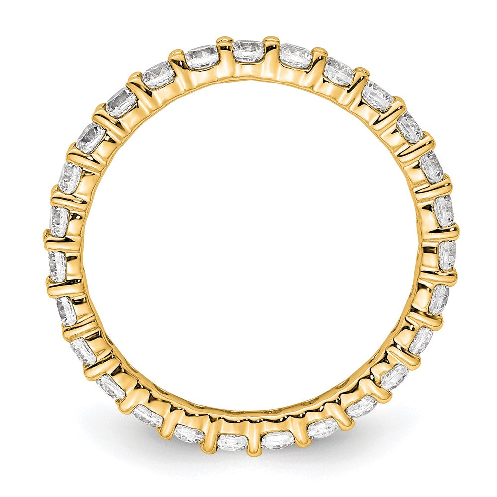 Exclusive 14K Gold 1 Carat Diamond Eternity Band - Stylish Size 6.5, Affordable Price