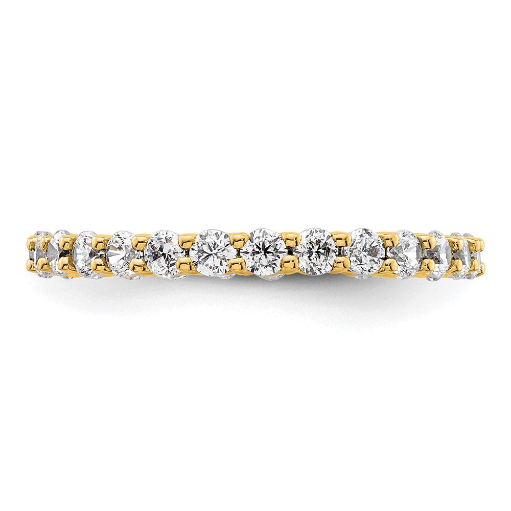 Exclusive 14K Gold 1 Carat Diamond Eternity Band - Stylish Size 6.5, Affordable Price