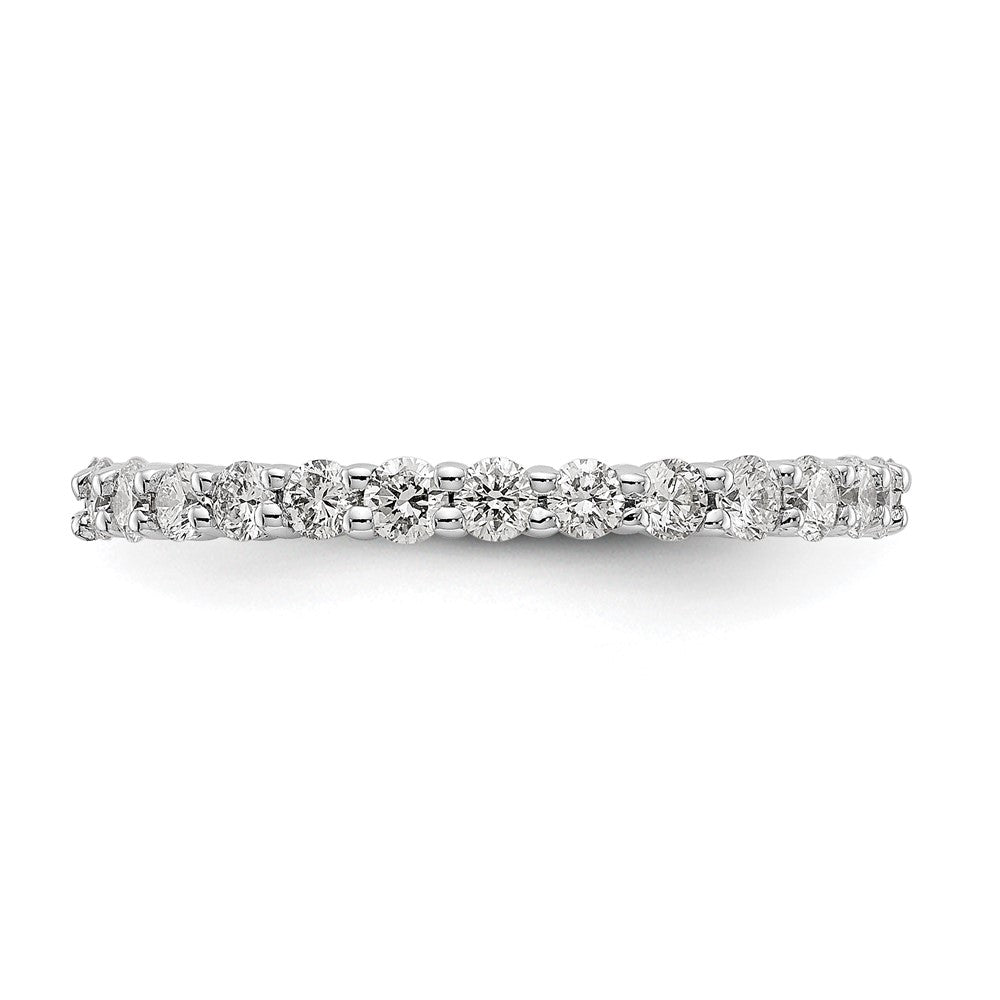 Shop Stylish 14K White Gold 1 Carat Diamond Eternity Band - Size 7 Value Deal