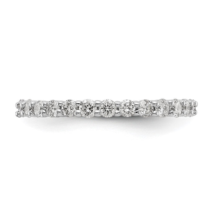 Shop Stylish 14K White Gold 1 Carat Diamond Eternity Band - Size 7 Value Deal-3