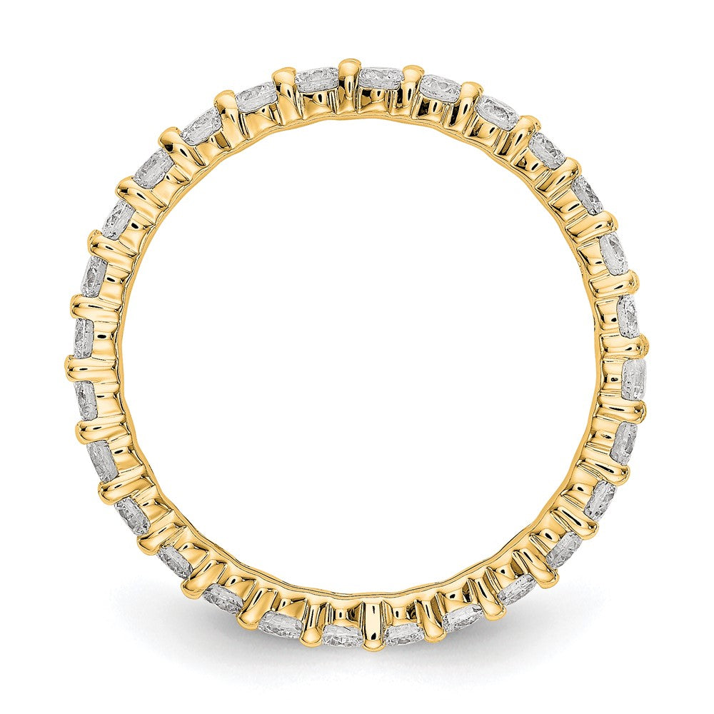 Shop Stylish 1 Carat 14K Gold Diamond Eternity Band - Size 7, Polished Finish