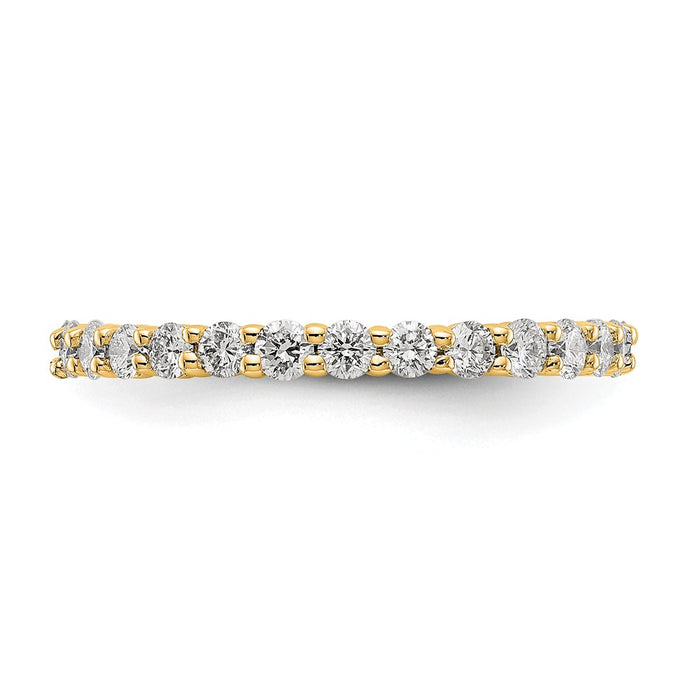 Shop Stylish 1 Carat 14K Gold Diamond Eternity Band - Size 7, Polished Finish-3
