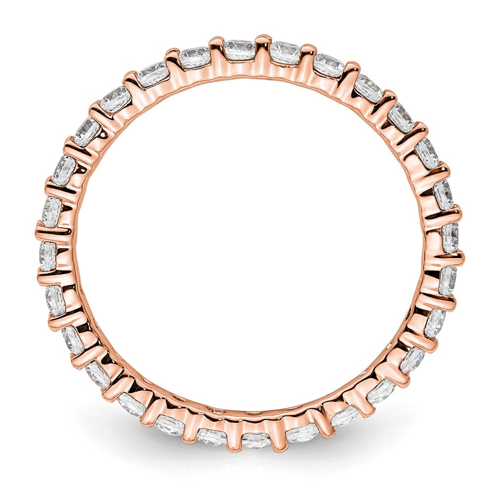 Buy Stylish 14K Rose Gold 1 Carat Diamond Eternity Band - Size 8, Exclusive!