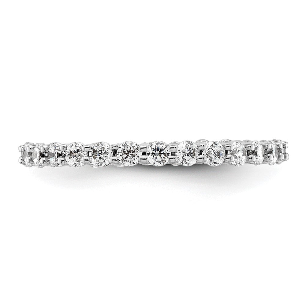 Buy Stylish 14K White Gold 1 Carat Diamond Eternity Band - Size 8.5