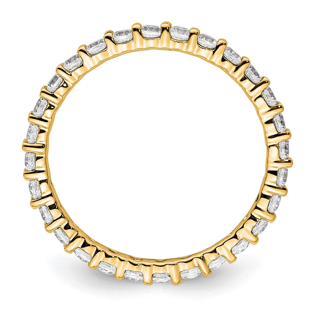 Exclusive 14K Gold 1 Carat Diamond Eternity Band - Size 8, Stylish & Affordable