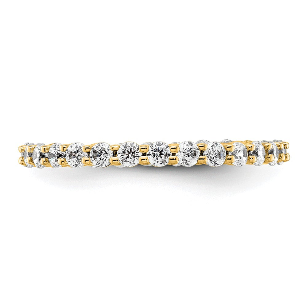 Exclusive 14K Gold 1 Carat Diamond Eternity Band - Size 8, Stylish & Affordable