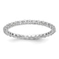 Buy Stylish 14K White Gold 1 Carat Diamond Eternity Band - Size 9, Affordable!-4