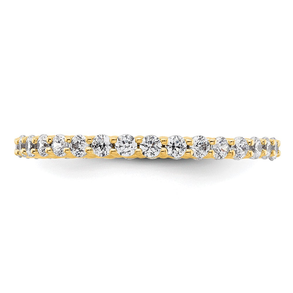 Exclusive 1 Carat Diamond Eternity Band - 14K Gold, Stylish Size 9
