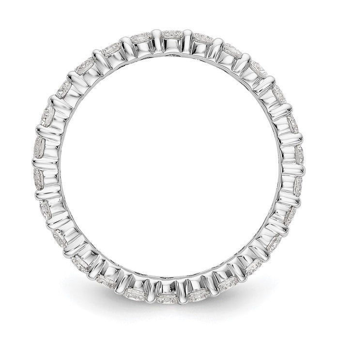 Shop Stylish 14K White Gold Eternity Band with 1.5 Carat Lab-Grown Diamond-2