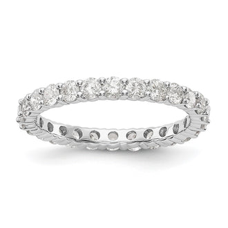 Exclusive 14K White Gold 1.5 Carat Lab-Grown Diamond Eternity Band - Stylish Value