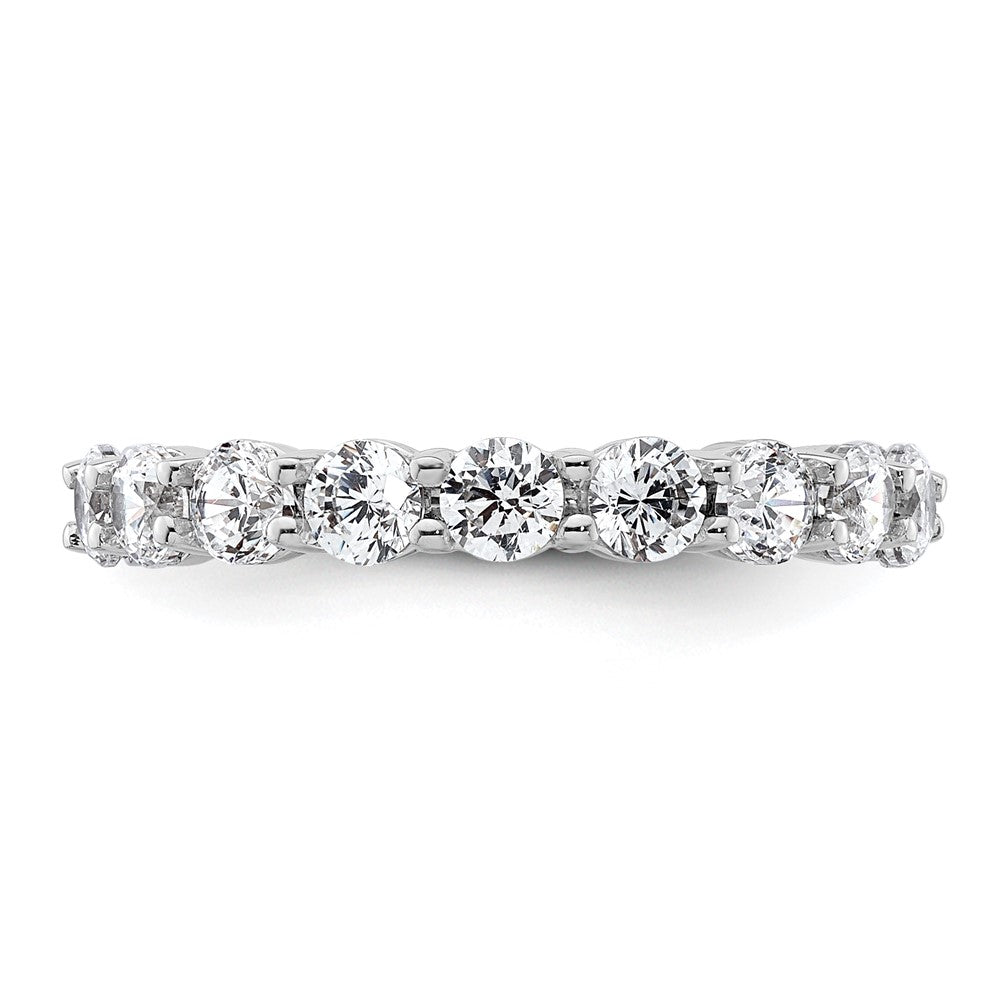 Shop Exclusive 14K White Gold 2-Carat Diamond Eternity Band - Size 4.5, Stylish!