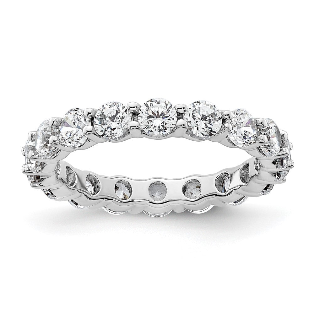 Shop Exclusive 14K White Gold 2-Carat Diamond Eternity Band - Size 4.5, Stylish!