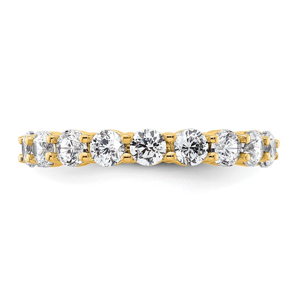 Shop 14K Gold 2-Carat Diamond Eternity Band - Stylish Size 4.5, Shared Prong