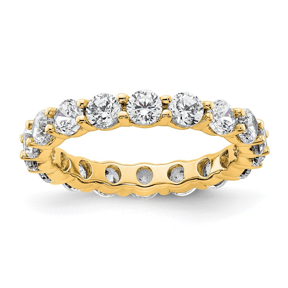 Shop 14K Gold 2-Carat Diamond Eternity Band - Stylish Size 4.5, Shared Prong