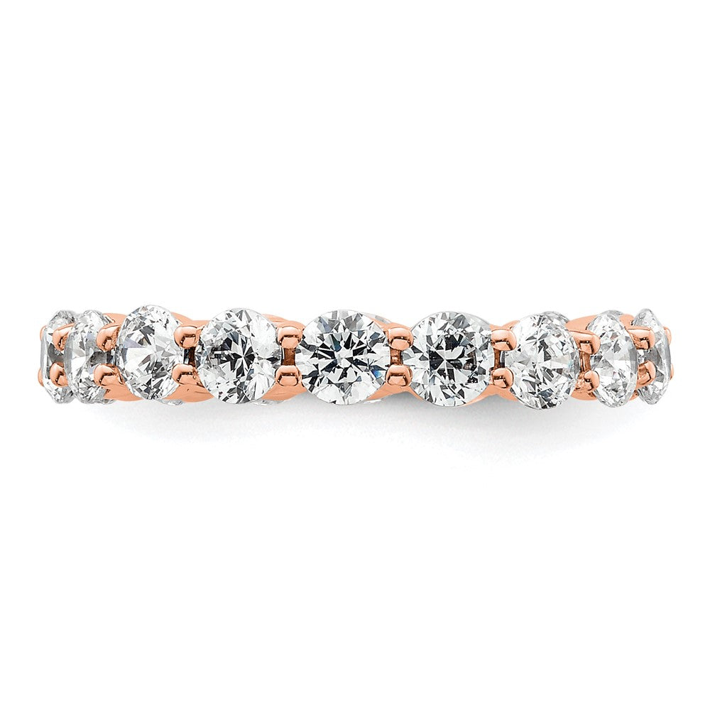 Exclusive 14K Rose Gold 2 Carat Diamond Eternity Band - Stylish Size 5
