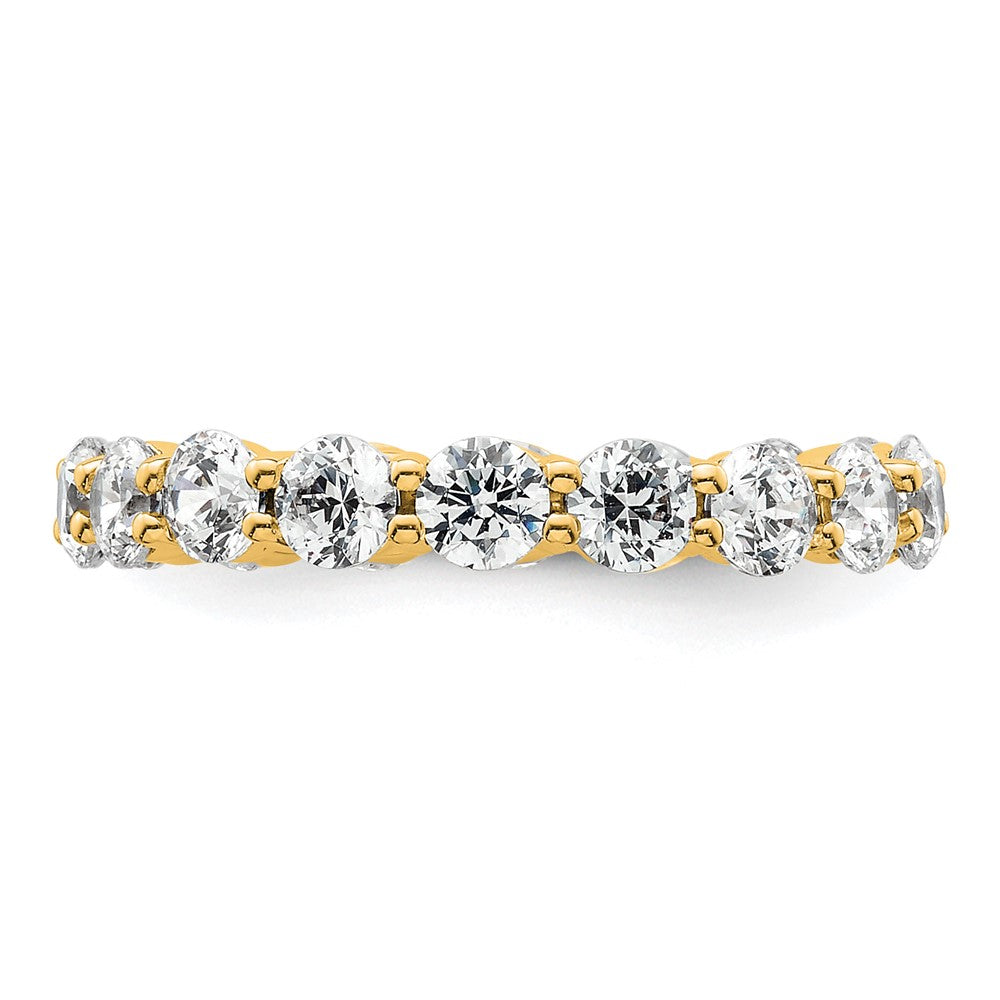 High-quality 14K Gold 2-Carat Diamond Eternity Band - Stylish Size 5 Ring