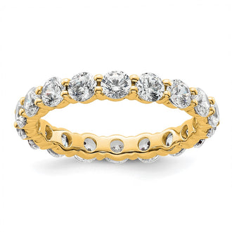 High-quality 14K Gold 2-Carat Diamond Eternity Band - Stylish Size 5 Ring