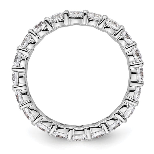 Exclusive 14K White Gold 2-Carat Diamond Eternity Band - Stylish Size 6.5