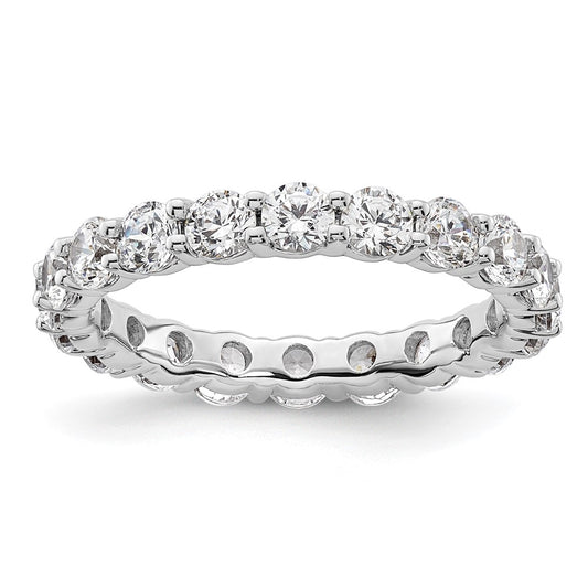 Exclusive 14K White Gold 2-Carat Diamond Eternity Band - Stylish Size 6.5