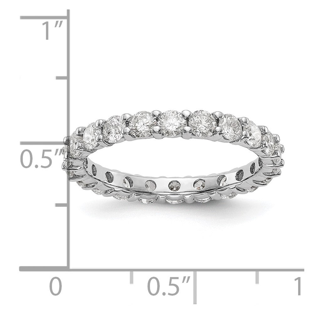 Buy Stylish 14K White Gold 2-Carat Lab-Grown Diamond Eternity Band, Size 7