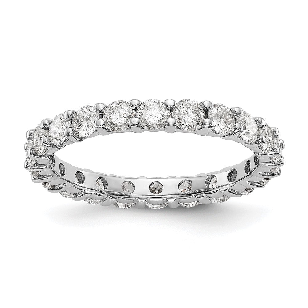 Buy Stylish 14K White Gold 2-Carat Lab-Grown Diamond Eternity Band, Size 7