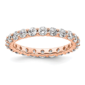 Order 14K Rose Gold 2-Carat Diamond Eternity Band - Stylish & Affordable