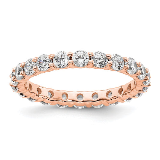 Order 14K Rose Gold 2-Carat Diamond Eternity Band - Stylish & Affordable