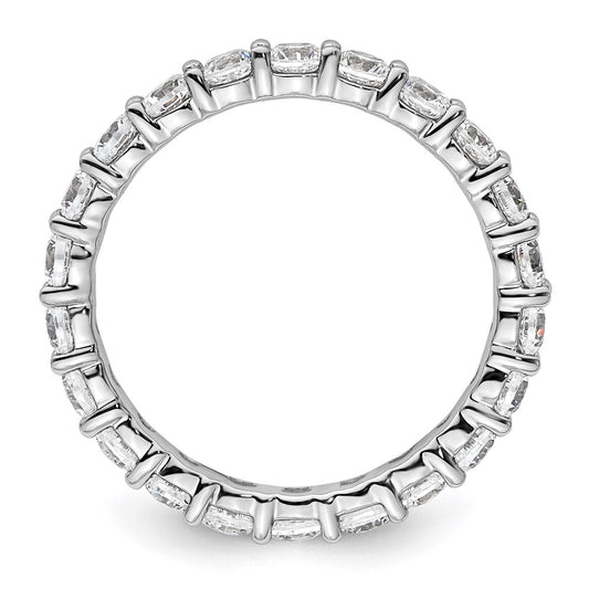 Shop Stylish 14K White Gold 2-Carat Diamond Eternity Band - Size 8.5