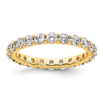 Shop Exclusive 14K Gold 2-Carat Diamond Eternity Band - Stylish Size 8