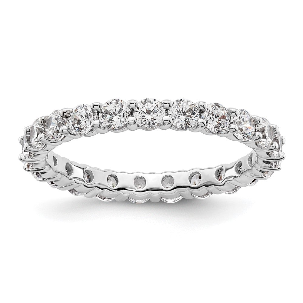 Buy 2-Carat Diamond Eternity Band in 14K White Gold - Stylish & Affordable!