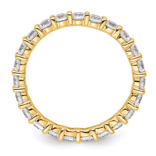 Shop Exclusive 2-Carat Diamond Eternity Band - 14K Gold, Size 9, Stylish Design
