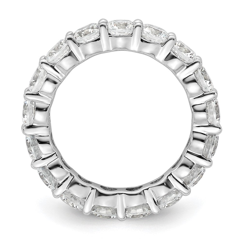 Exclusive 14K White Gold 3-Carat Diamond Eternity Band - Stylish Size 4.5