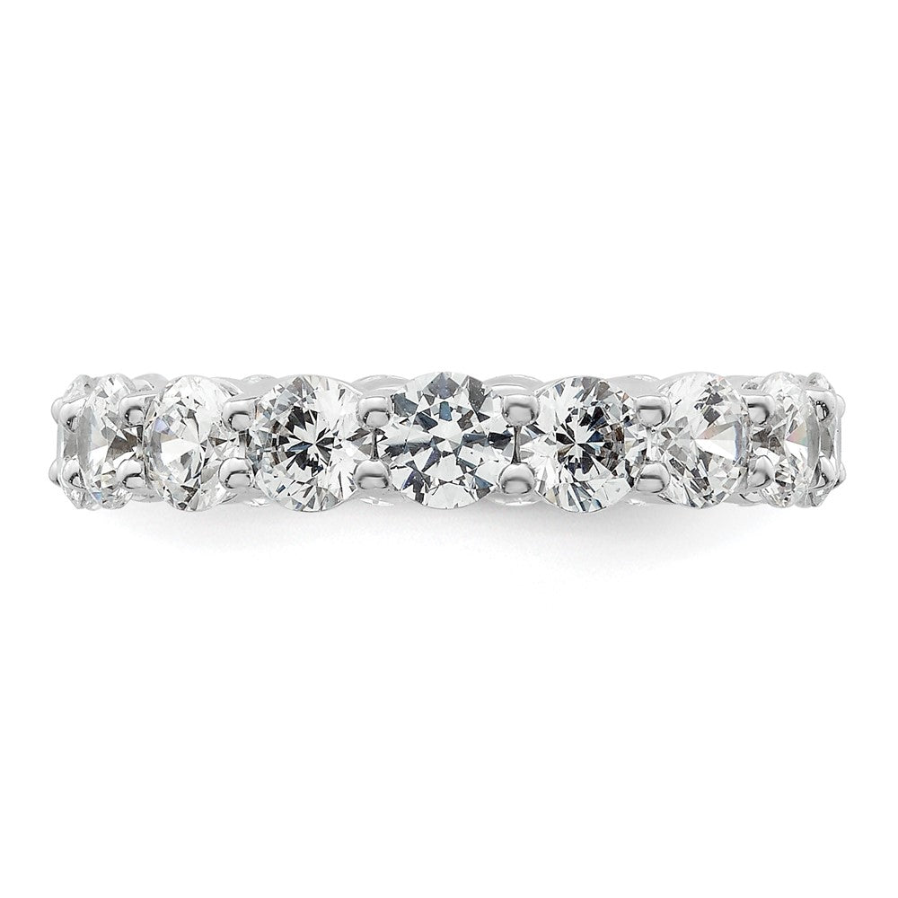 Exclusive 14K White Gold 3-Carat Diamond Eternity Band - Stylish Size 4.5